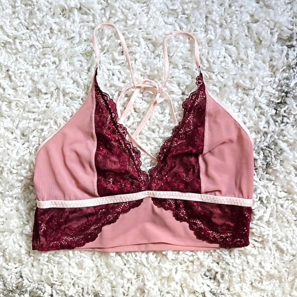 Free People Intimately "Leah" unpadded mesh strappy bralette